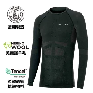 西班牙製男裝美麗諾羊毛無縫長袖保暖內衣 Taku Long Sleeves T-Shirt M