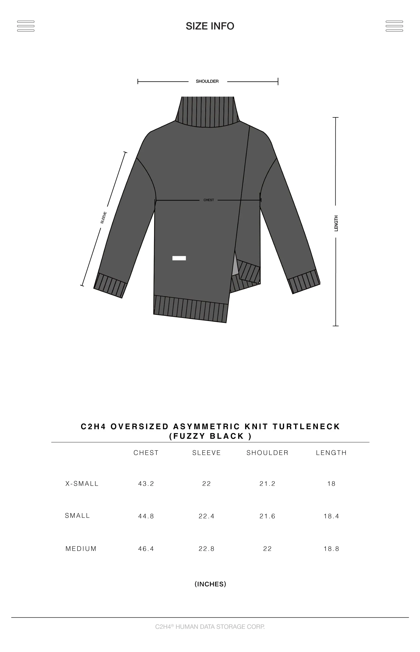 006 - Oversized Asymmetric Knit Turtleneck
