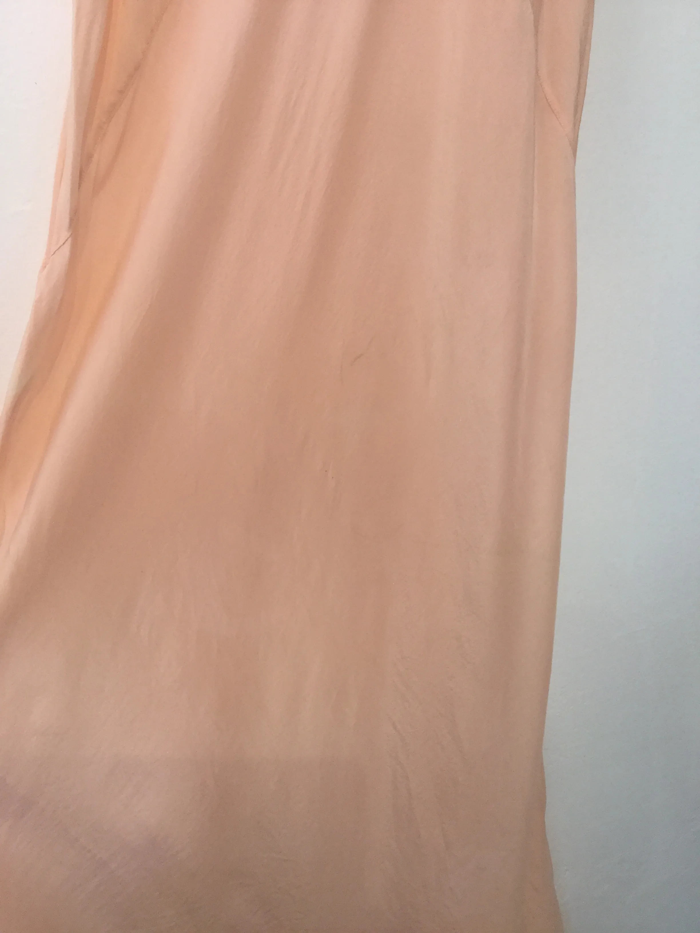 1920’s Soft Peach Silk Slipdress M/L  #120
