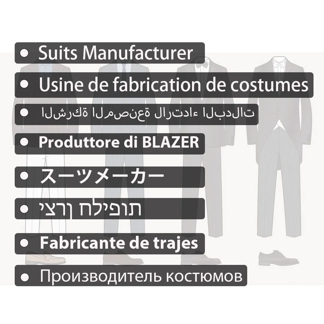 2023 Elegant High-end Custom Men's Slim Fit Formal Business Suit Mens Suits