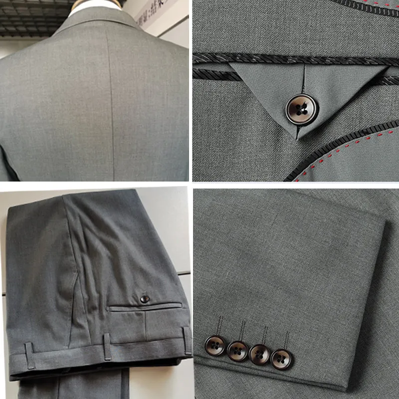 2023 Elegant High-end Custom Men's Slim Fit Formal Business Suit Mens Suits
