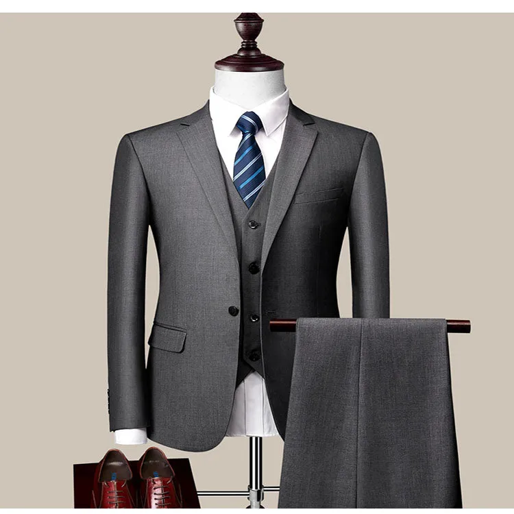 2023 Elegant High-end Custom Men's Slim Fit Formal Business Suit Mens Suits
