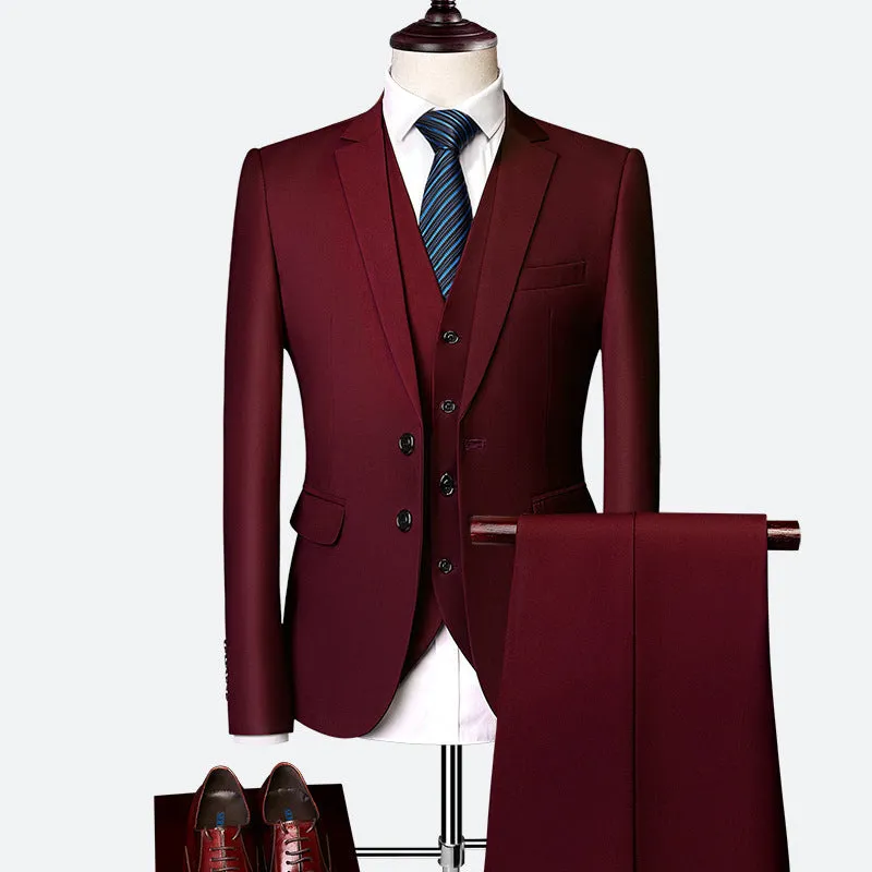 2023 Elegant High-end Custom Men's Slim Fit Formal Business Suit Mens Suits