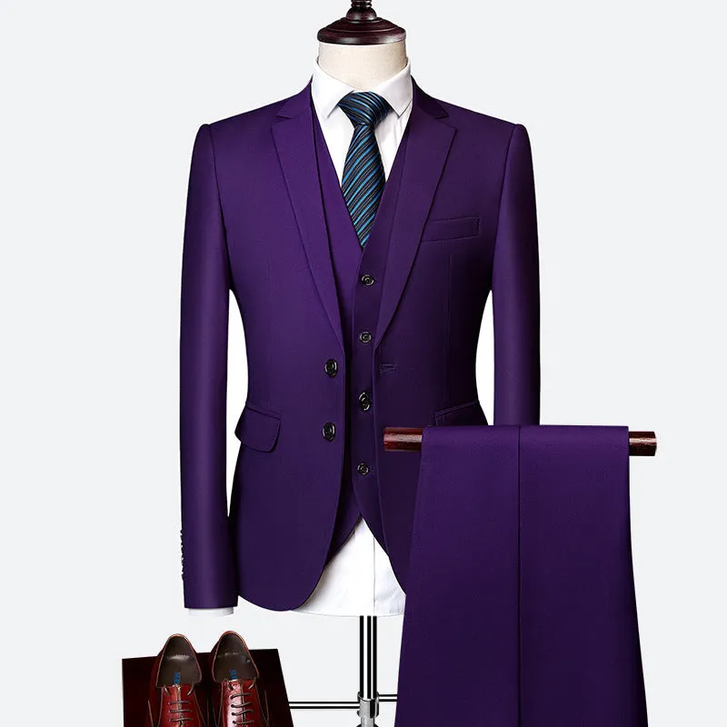 2023 Elegant High-end Custom Men's Slim Fit Formal Business Suit Mens Suits