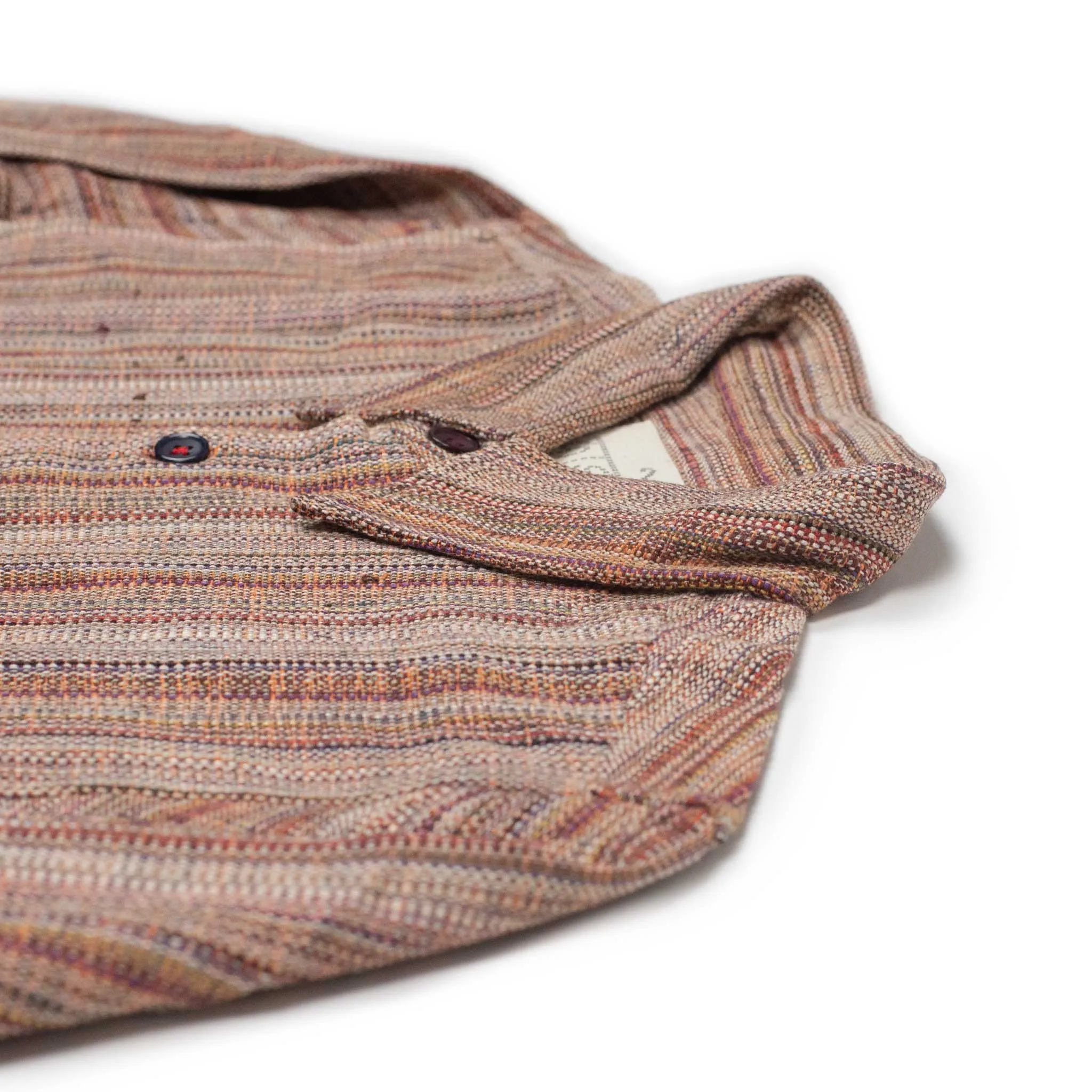 Alok shirt in multi color striated handloom cotton