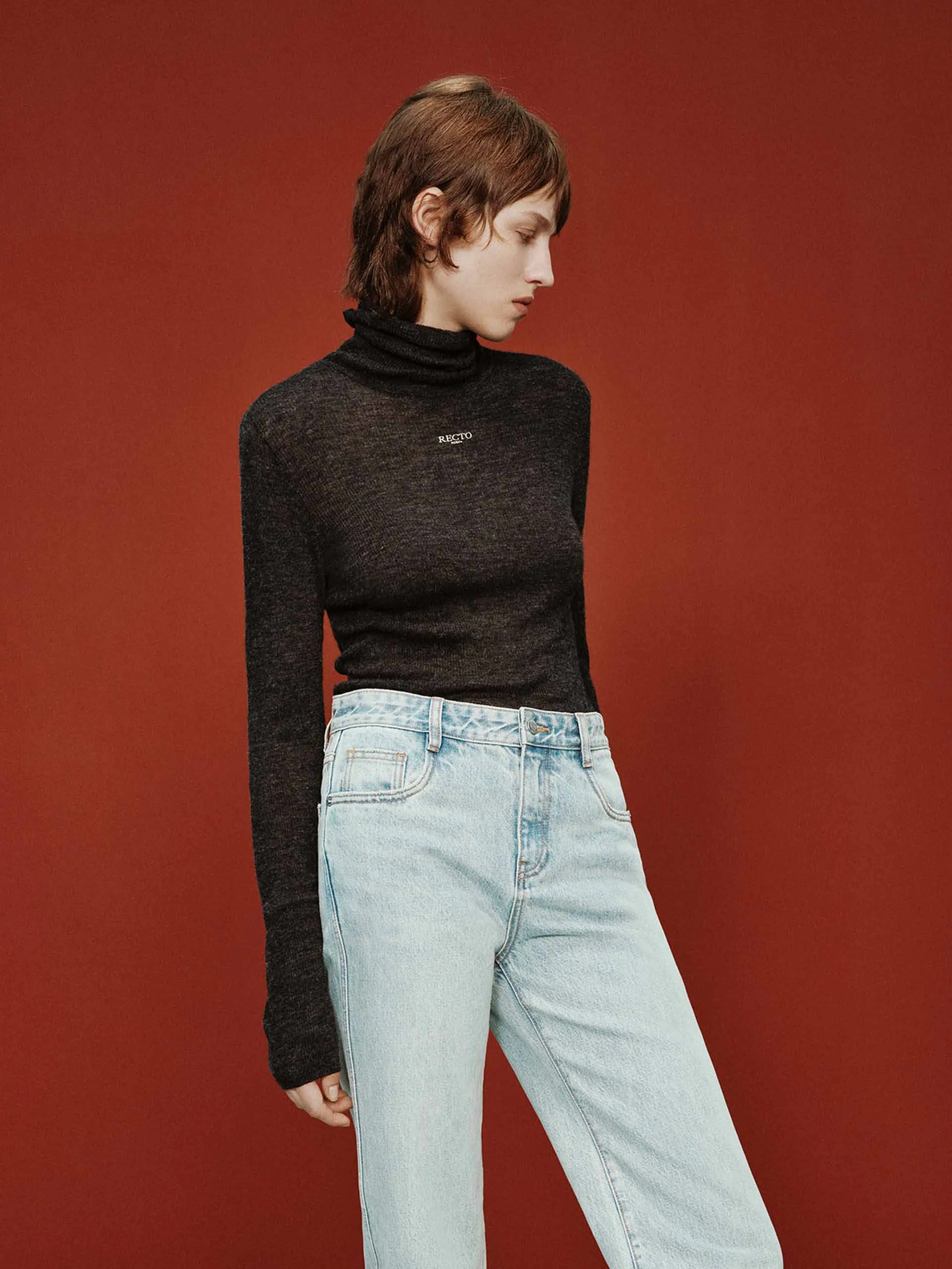 Alpaca Turtleneck Kint Top