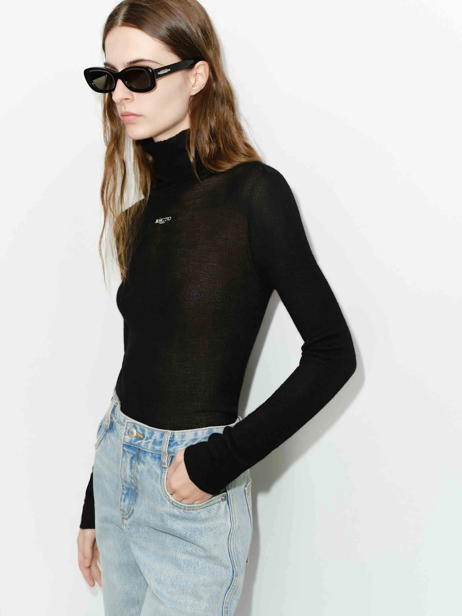 Alpaca Turtleneck Kint Top