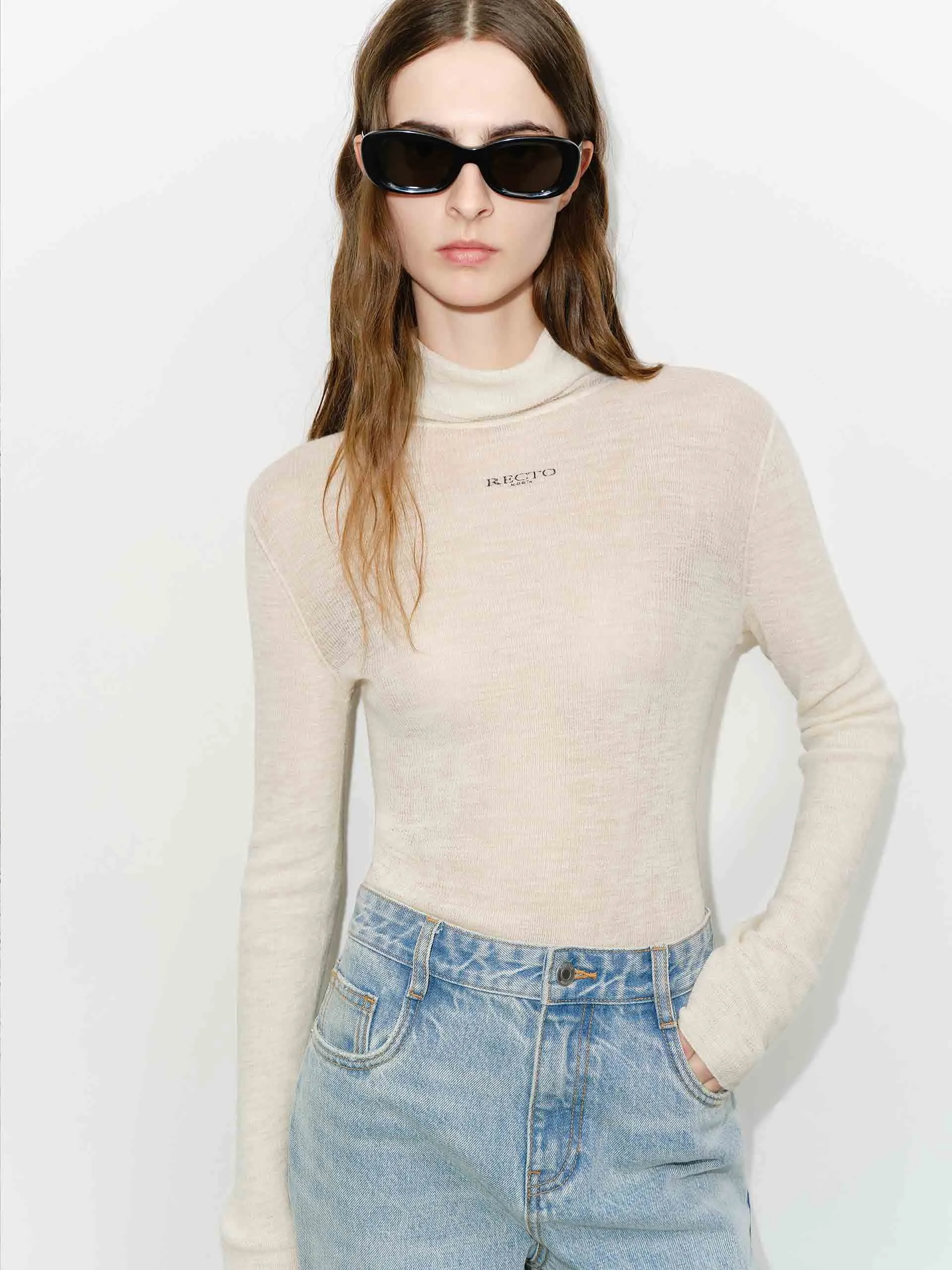 Alpaca Turtleneck Kint Top