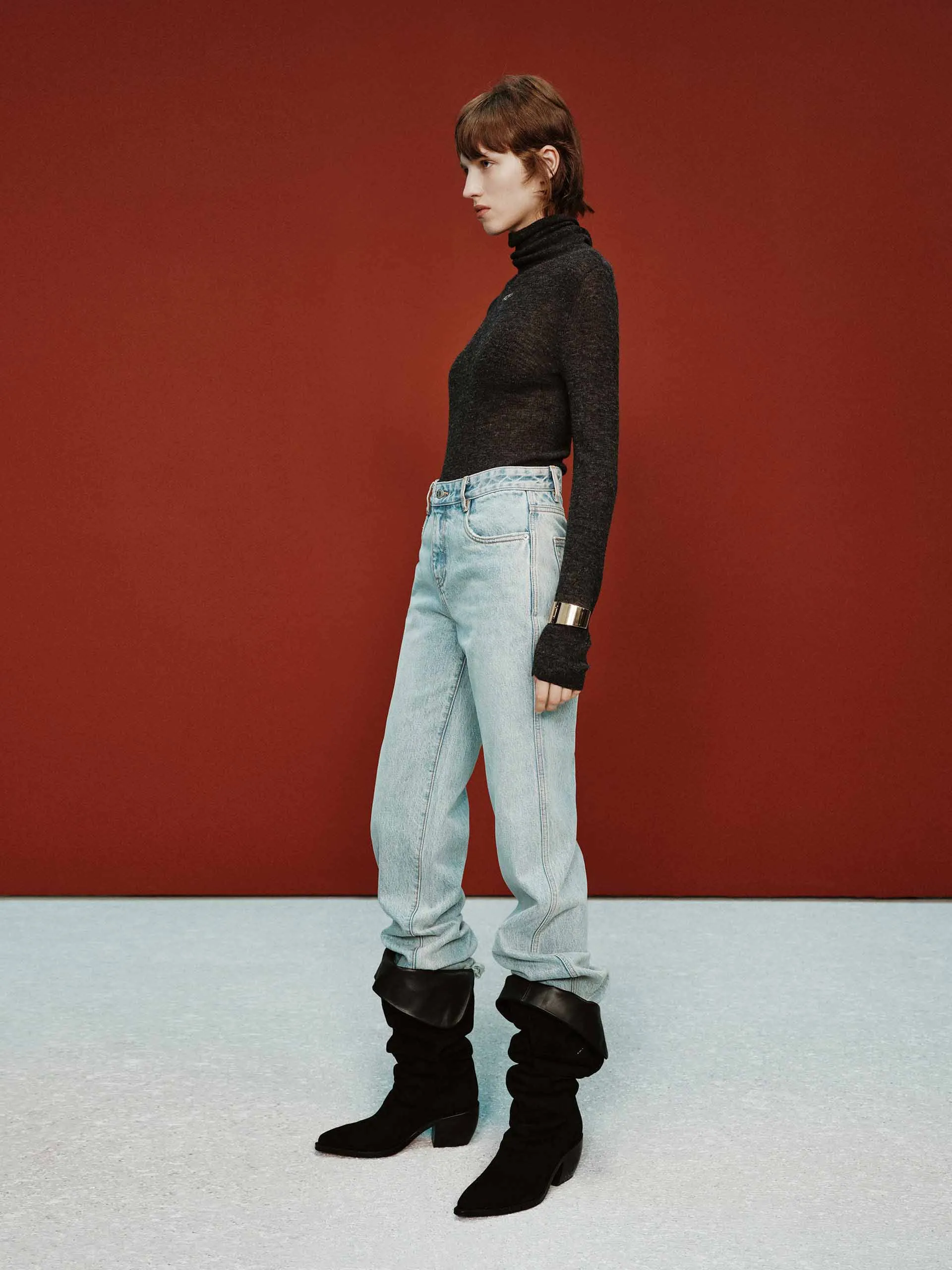 Alpaca Turtleneck Kint Top