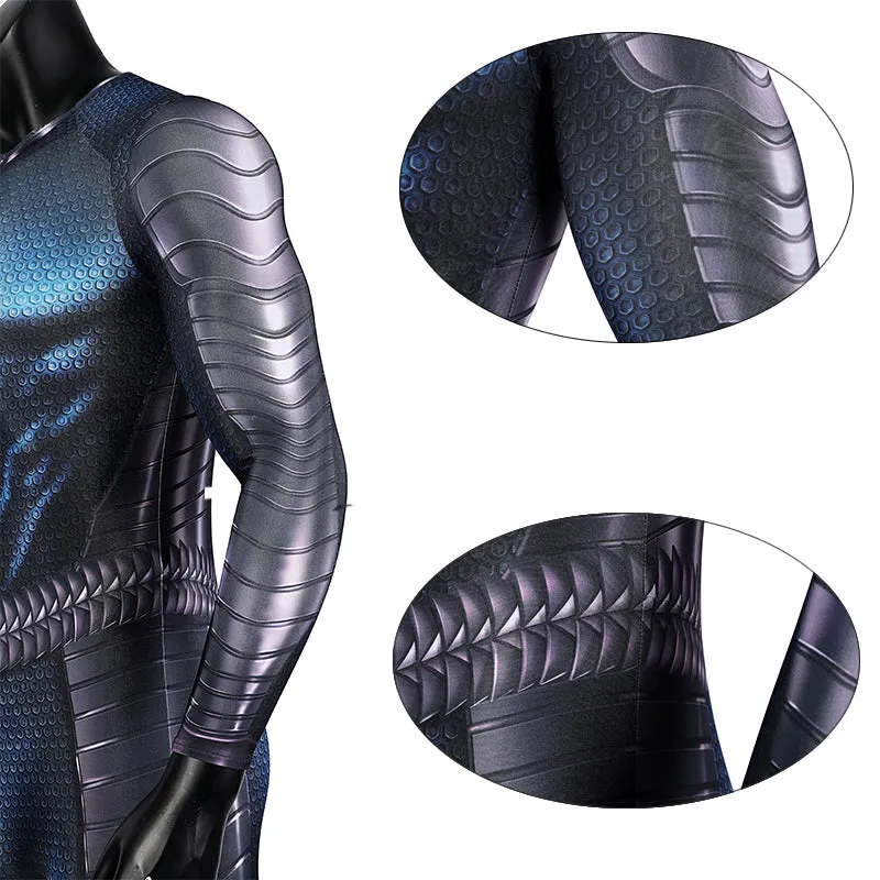 Aquaman 2 Costume Arthur Curry Cosplay Superhero Jumpsuit Halloween Suit
