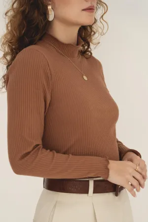 Ava Terracota Turtleneck