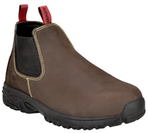 Avenger Men's Romeo Slip-Resist. ESD Alloy Toe Pull-On Boot A7114