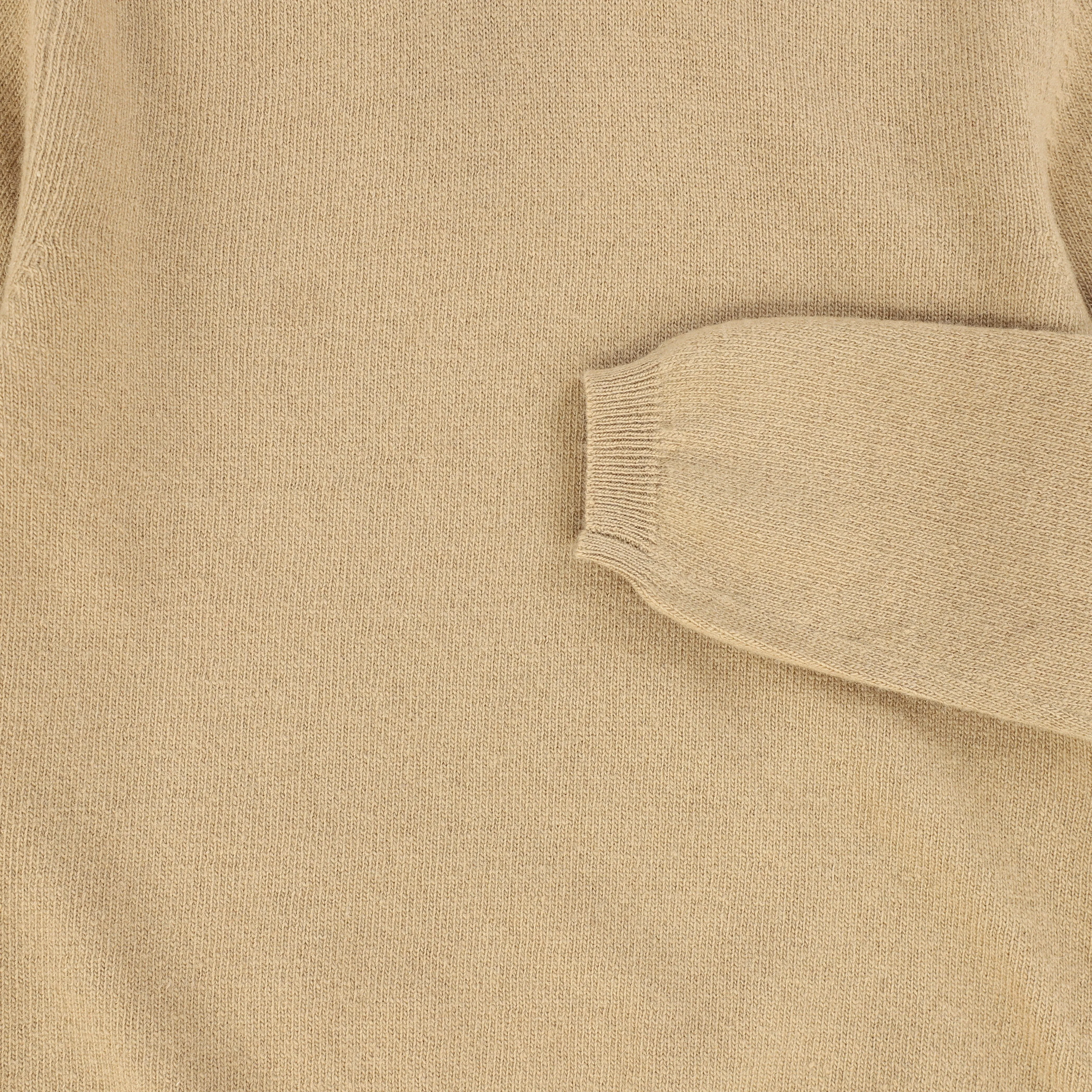 BE FOR ALL BROWN KNIT TURTLENECK SWEATER