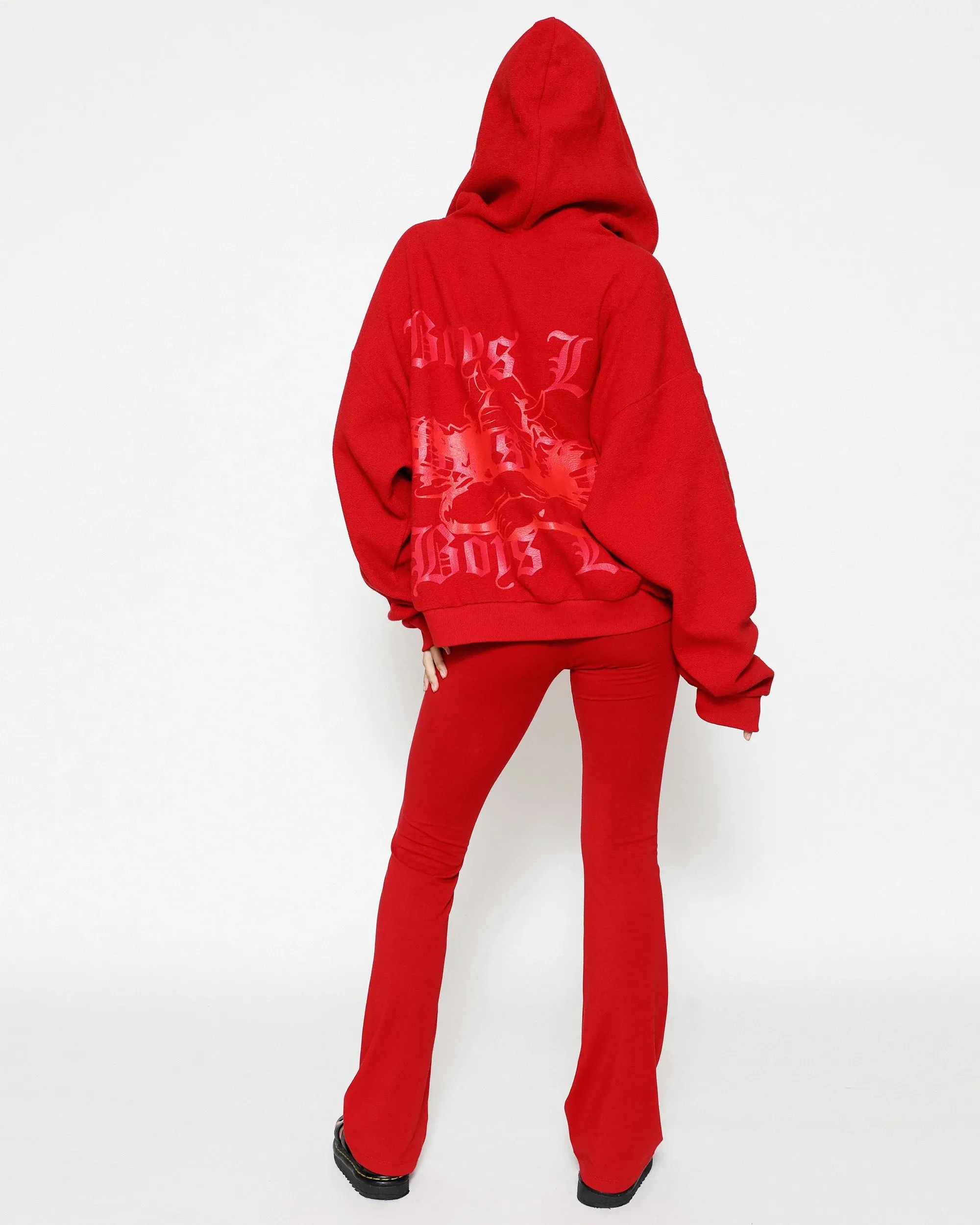 Beyond Repair Sweat Pant-Red