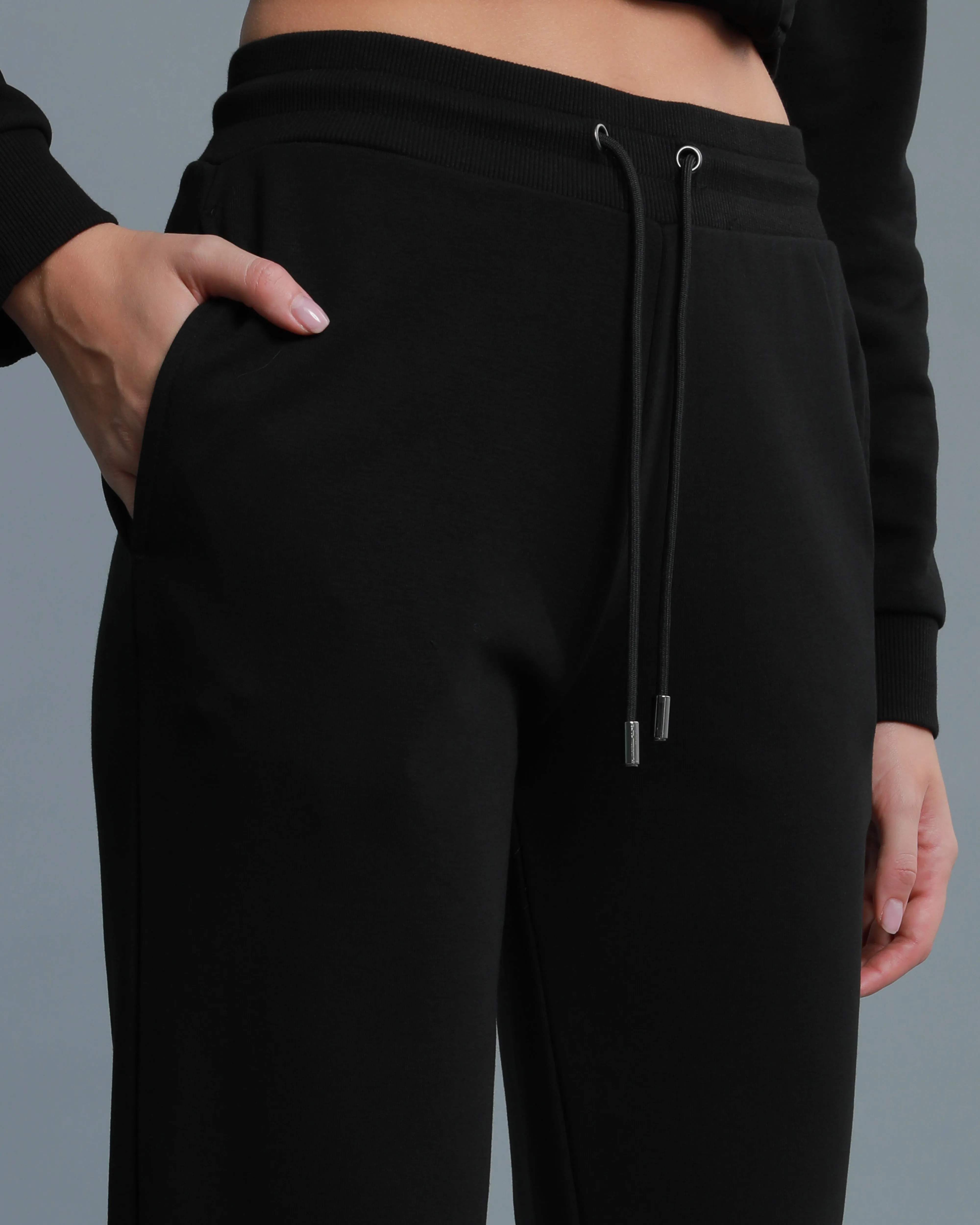 Bi-Color Patch Tracksuit Set