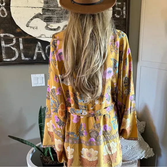 Billie Floral Kimono Sleeve Cardigan Top