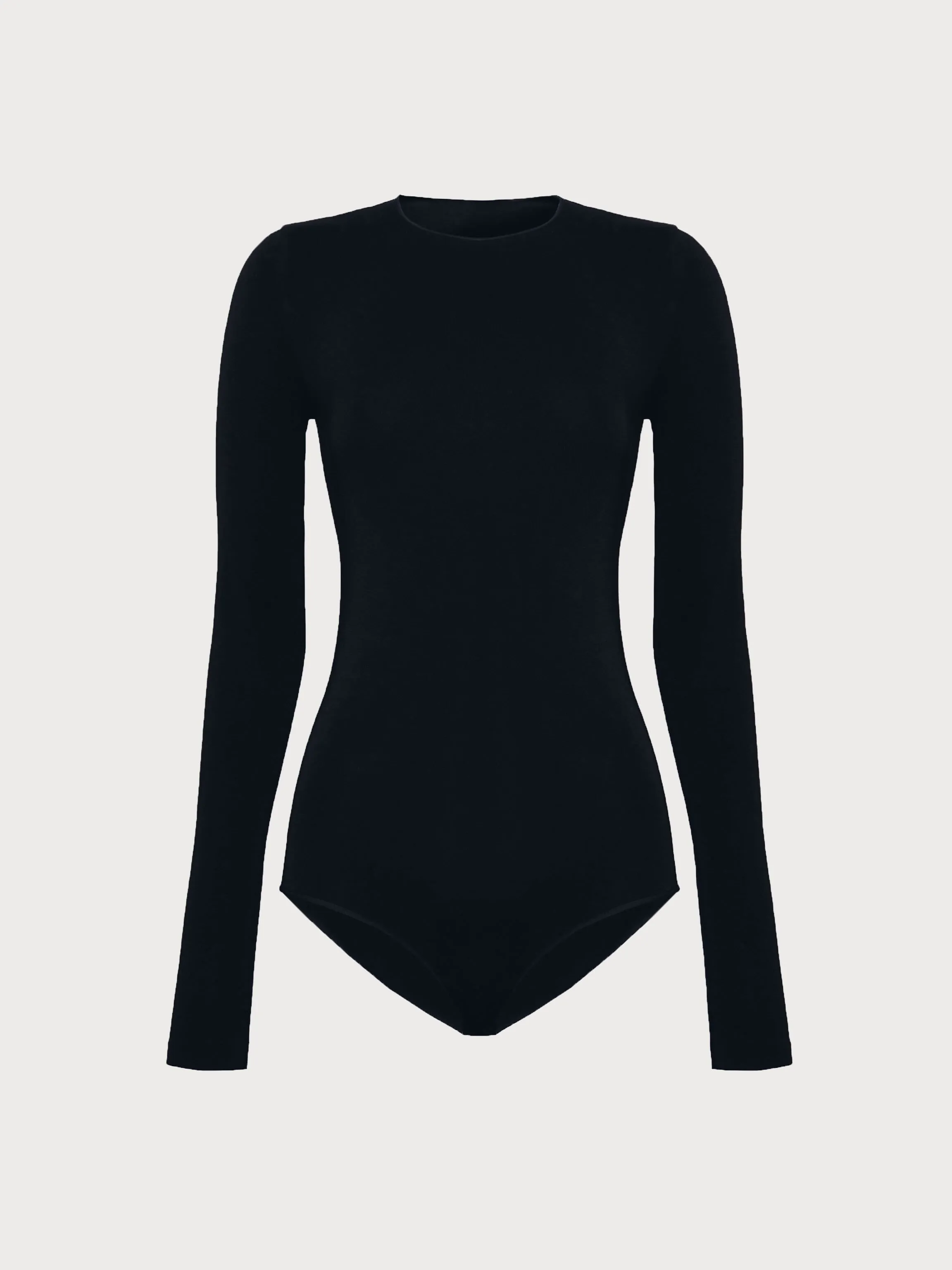 Black The Round Neck Bodysuit