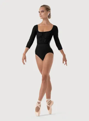 Bloch L4106B ‘Aurora’ Scoop-Neck 3/4 Sleeve Leo