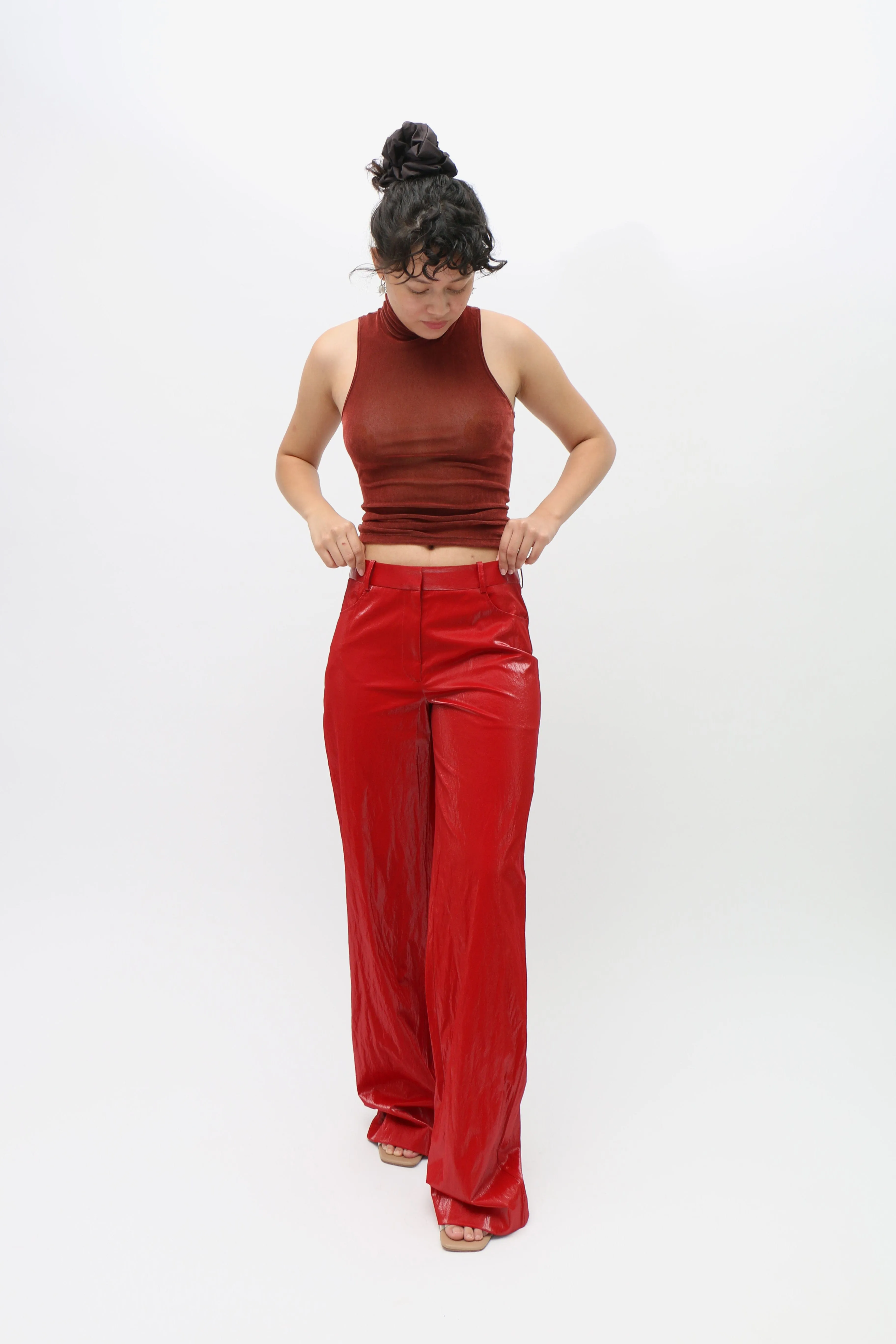 Brick Turtleneck Racerback