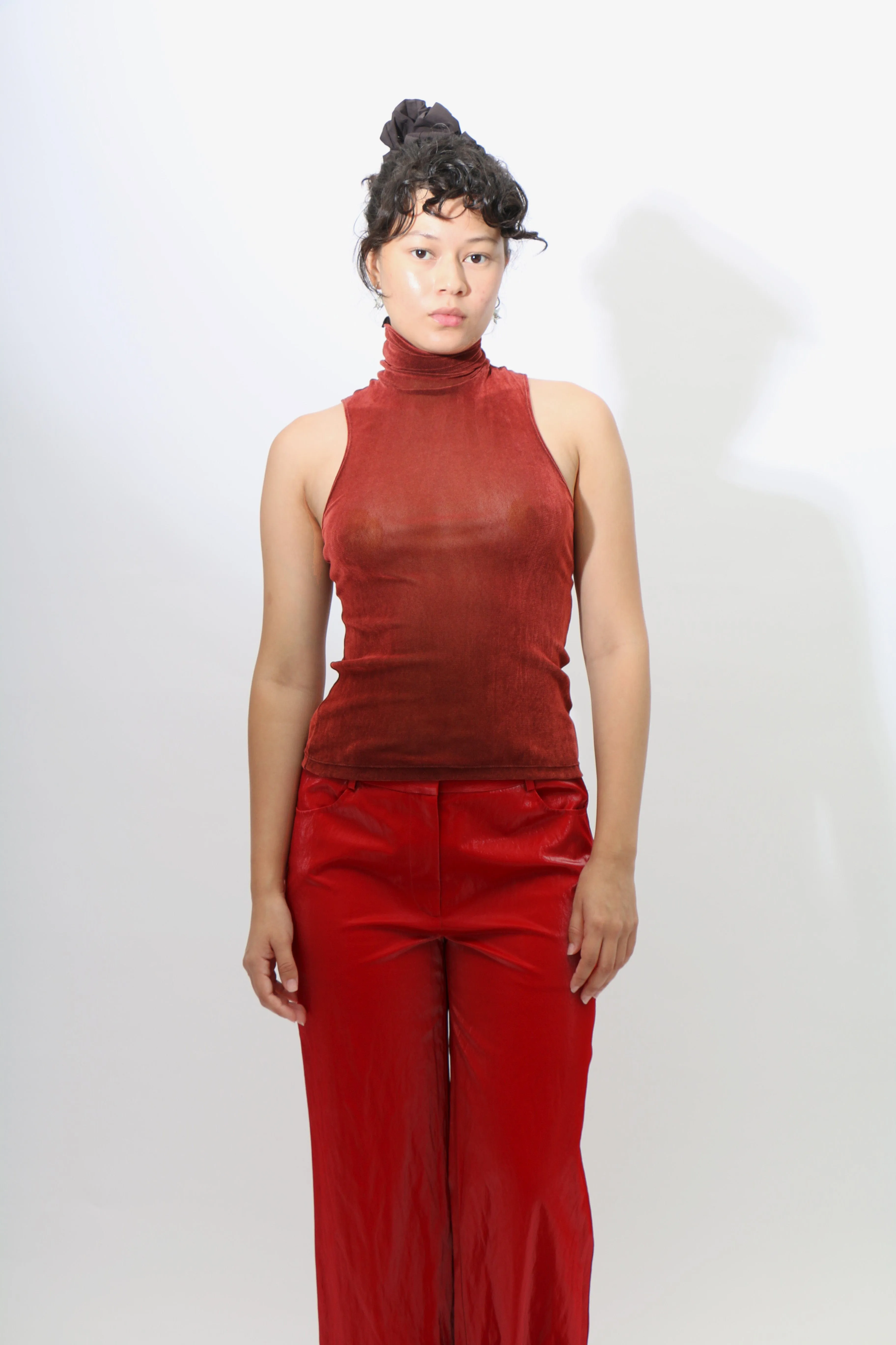 Brick Turtleneck Racerback