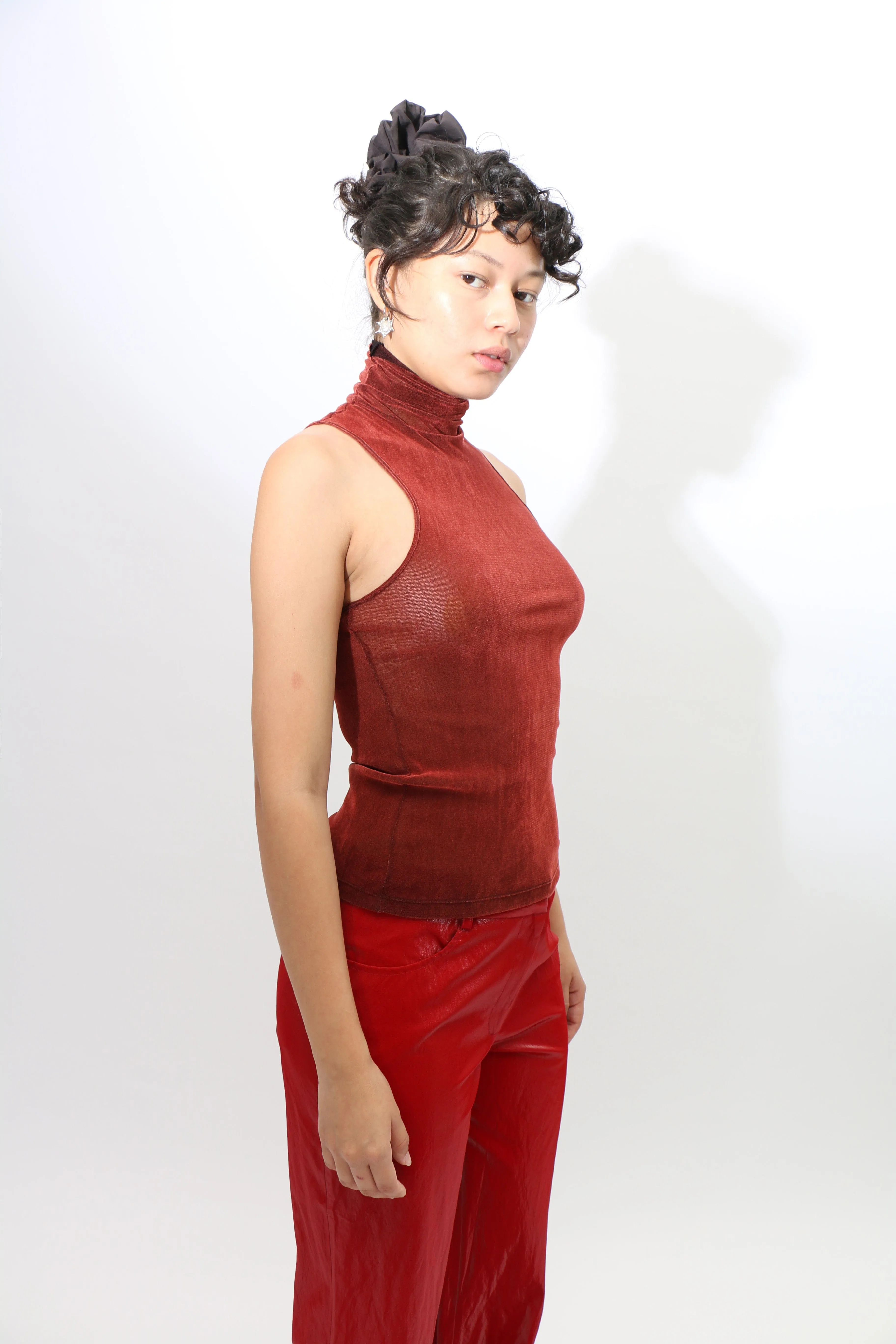 Brick Turtleneck Racerback