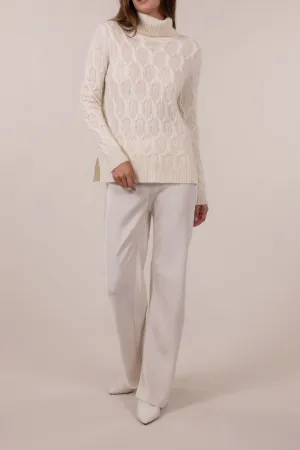 CABLE TURTLENECK