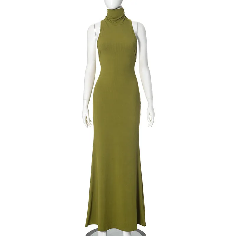 Chic High Waist Sleeveless Dress – Perfect for Modern Street Style