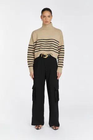 CLEO OAT/BLACK STRIPE JUMPER