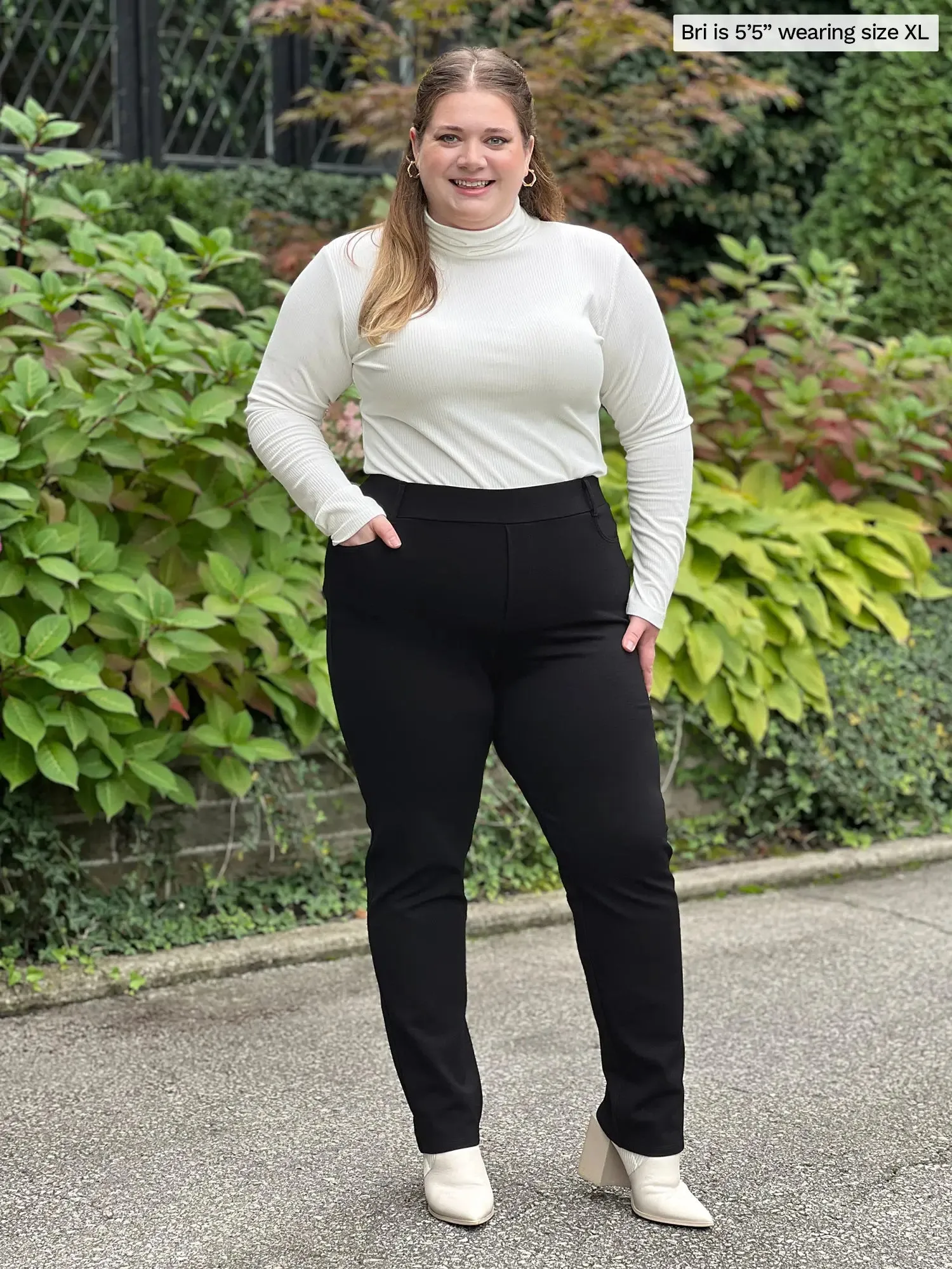 Cora ribbed turtleneck top