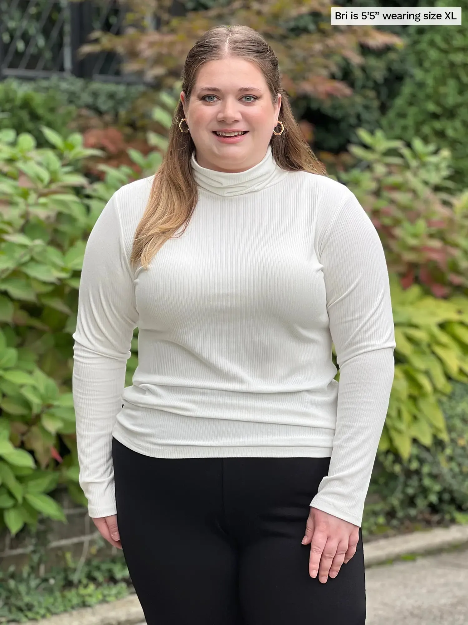 Cora ribbed turtleneck top