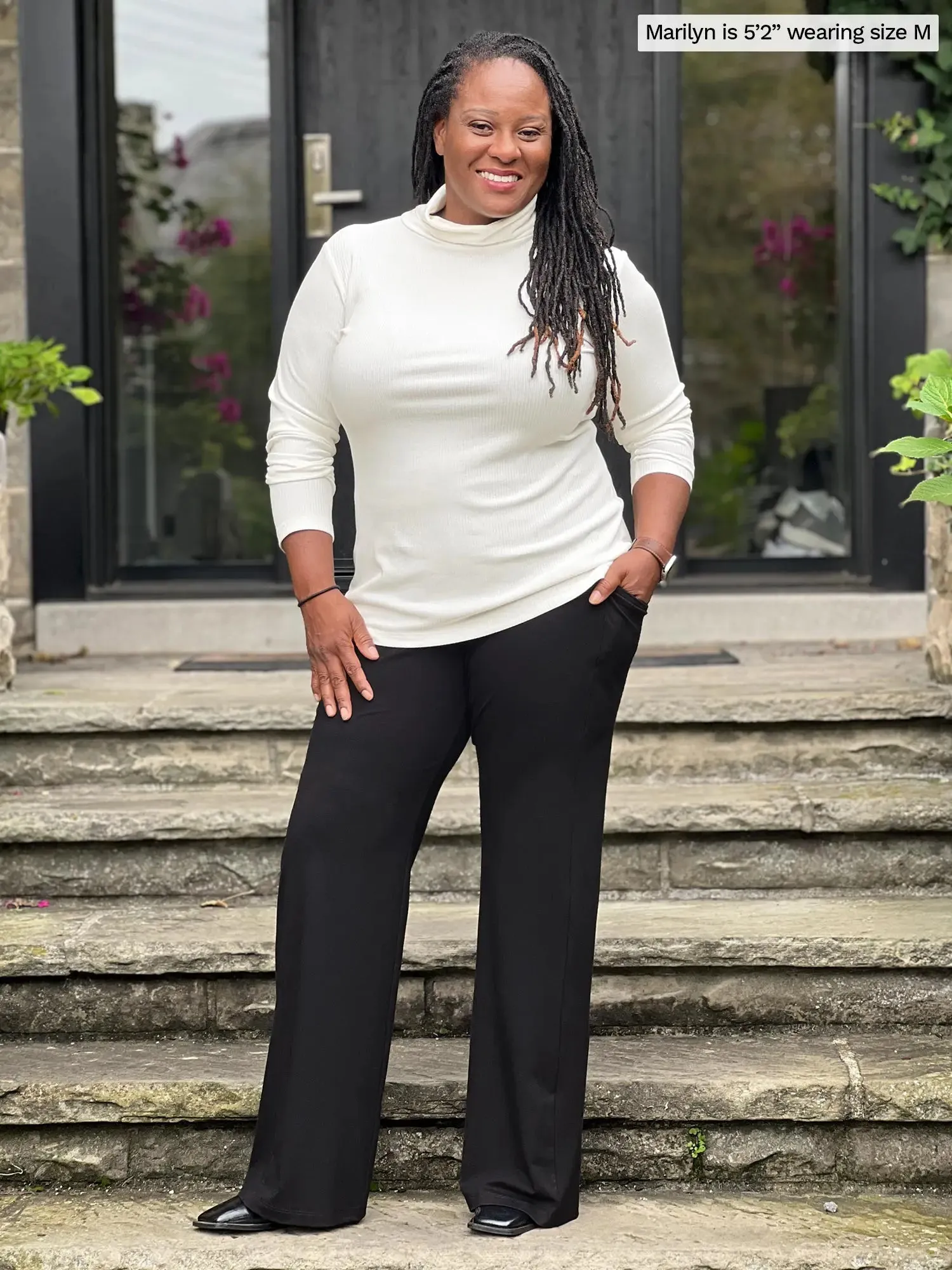 Cora ribbed turtleneck top