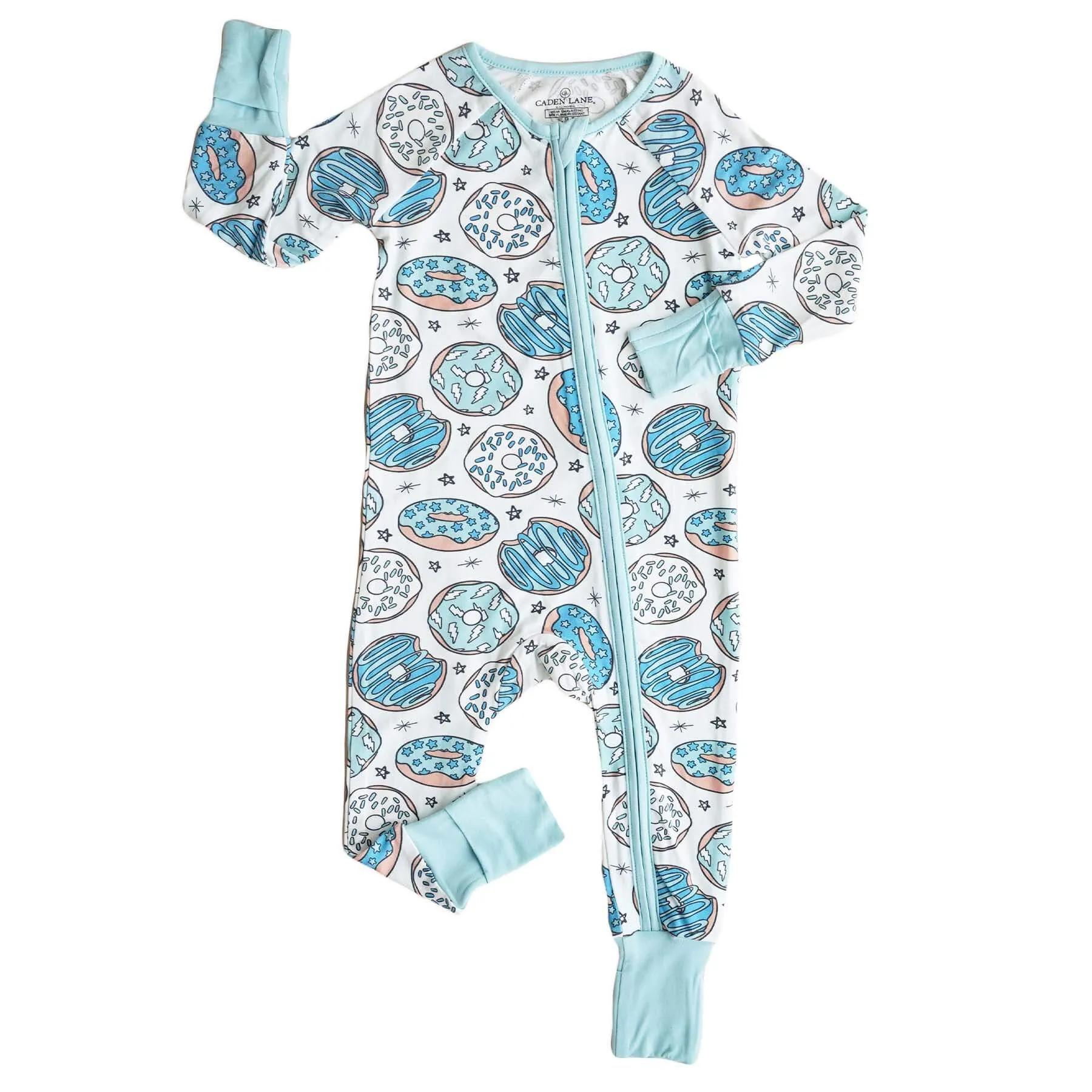 Donut Shop Convertible Zip Romper | Blue