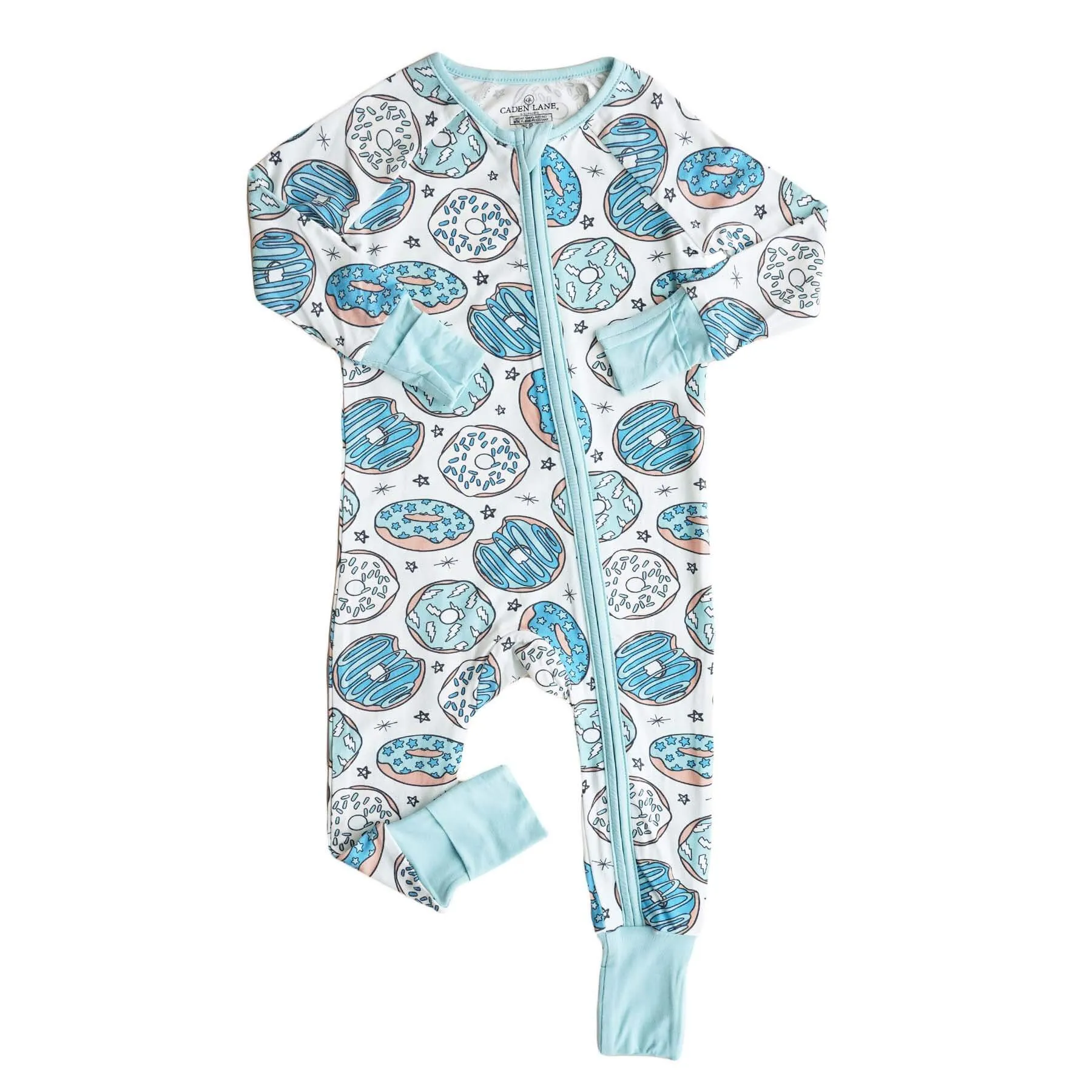 Donut Shop Convertible Zip Romper | Blue