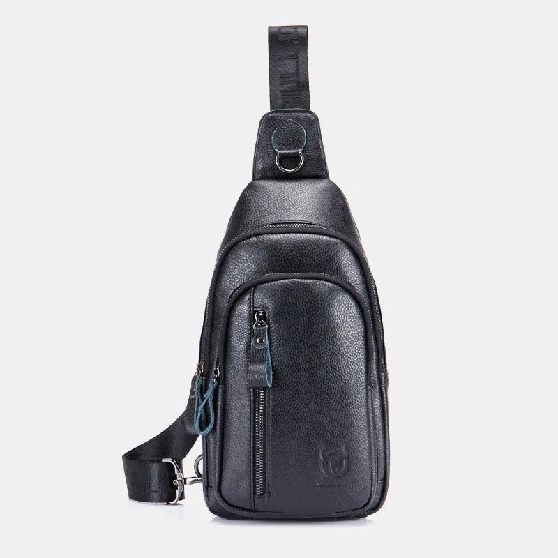 Genuine Leather Large Capacity Anti-theft Sling Bag