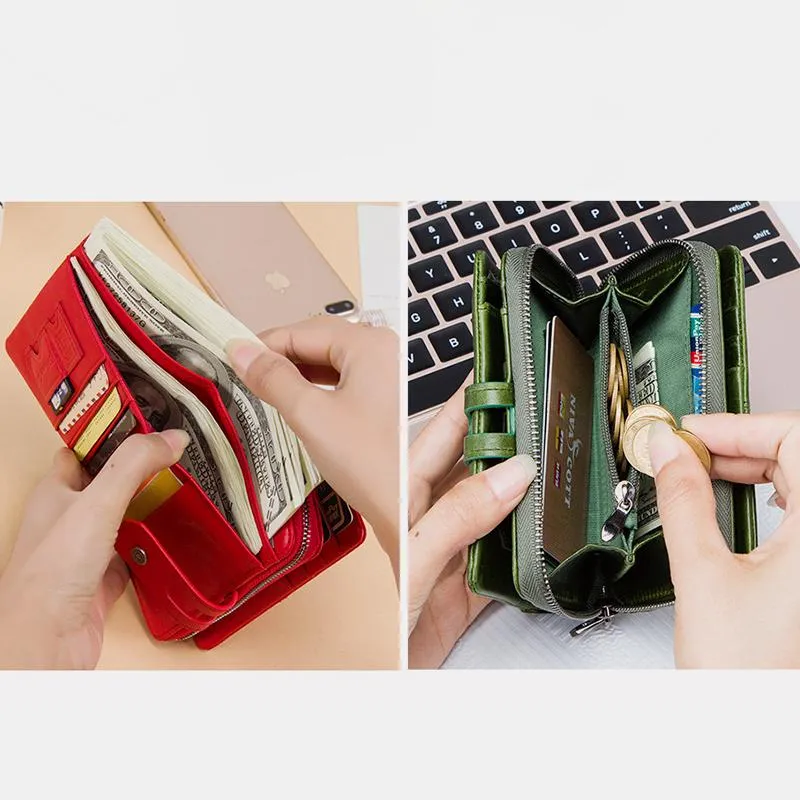Genuine Leather Multifunctional Anti-theft Wallet
