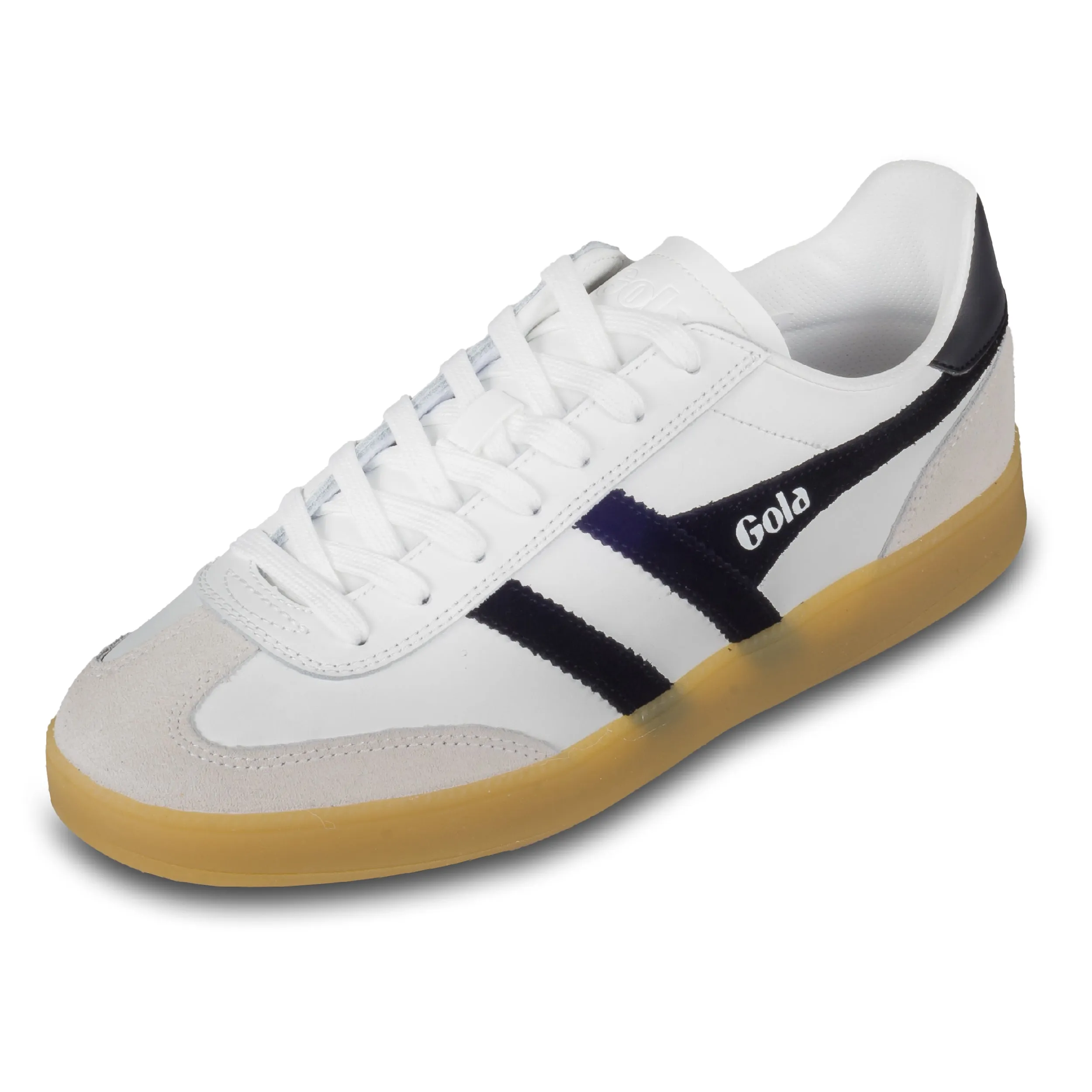 GOLA Herren Sneaker Viper Leather, weiß/schwarz (CMB744 White/Black/Gum)