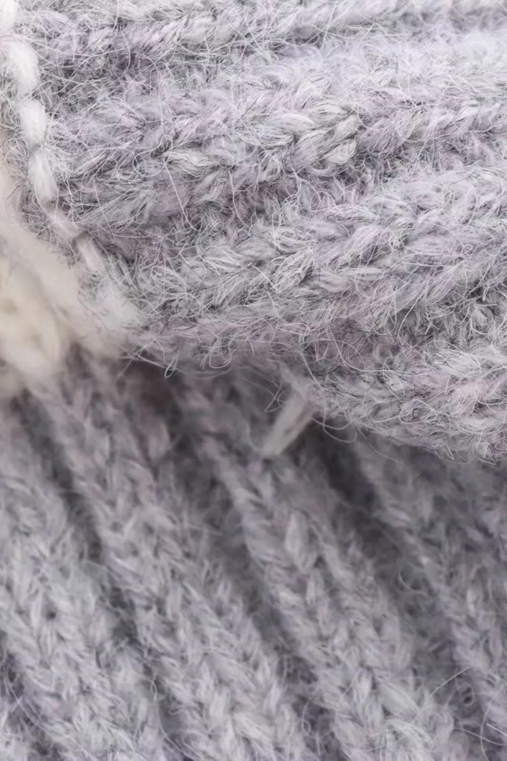 'Grace' Casual Striped Half-Zip Cropped Turtleneck Sweater