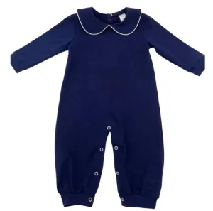 Hampton James Long Sleeve Collar Navy Romper