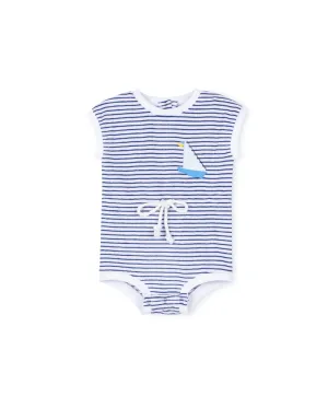 Hedge - Striped Terry Romper