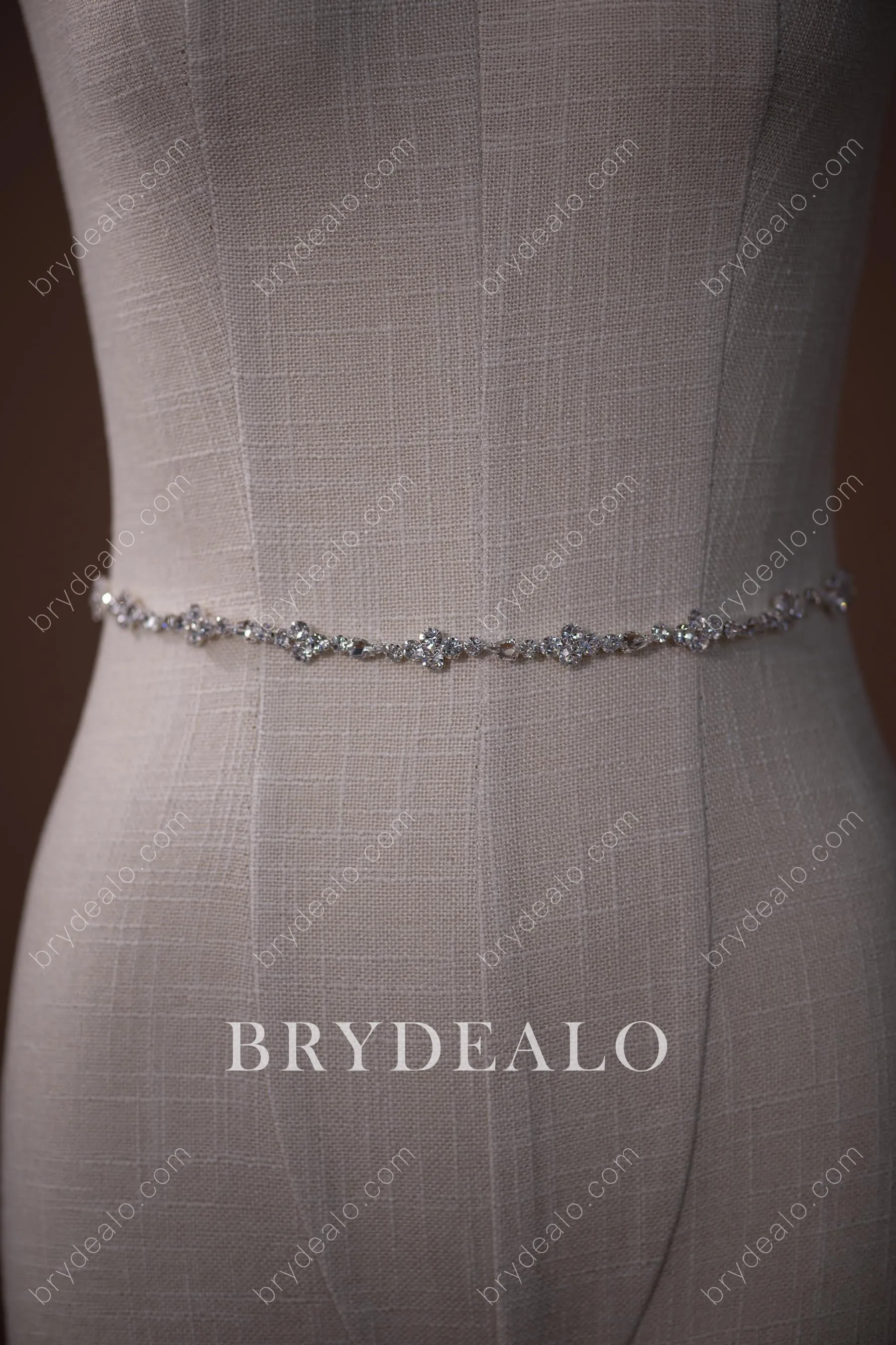 High-end Crystals Bridal Sash Belt