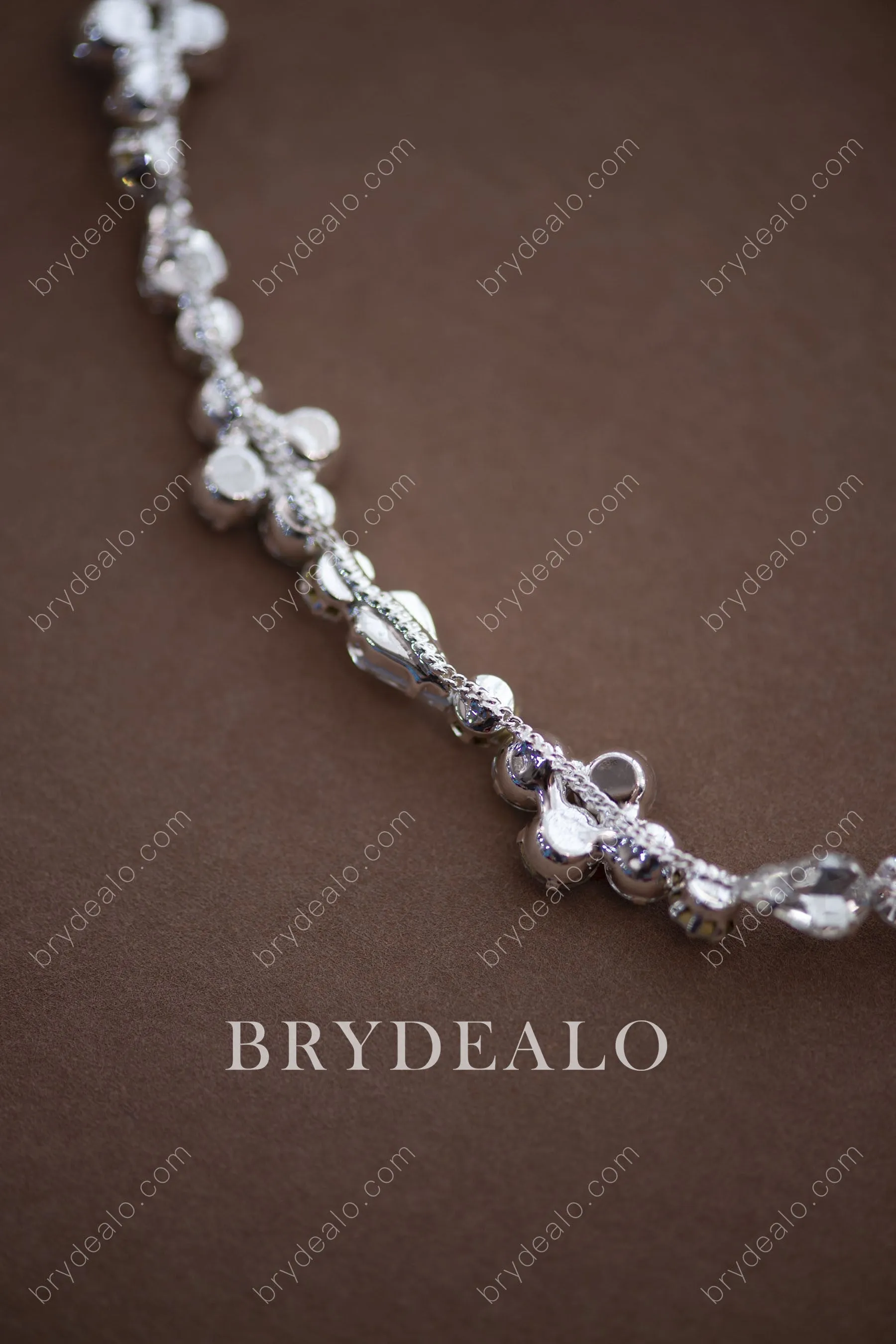 High-end Crystals Bridal Sash Belt