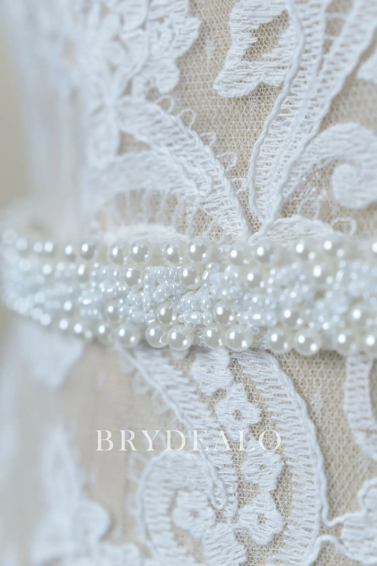 High-end Pearls Bridal Sash Elegant Wedding Dress Belt