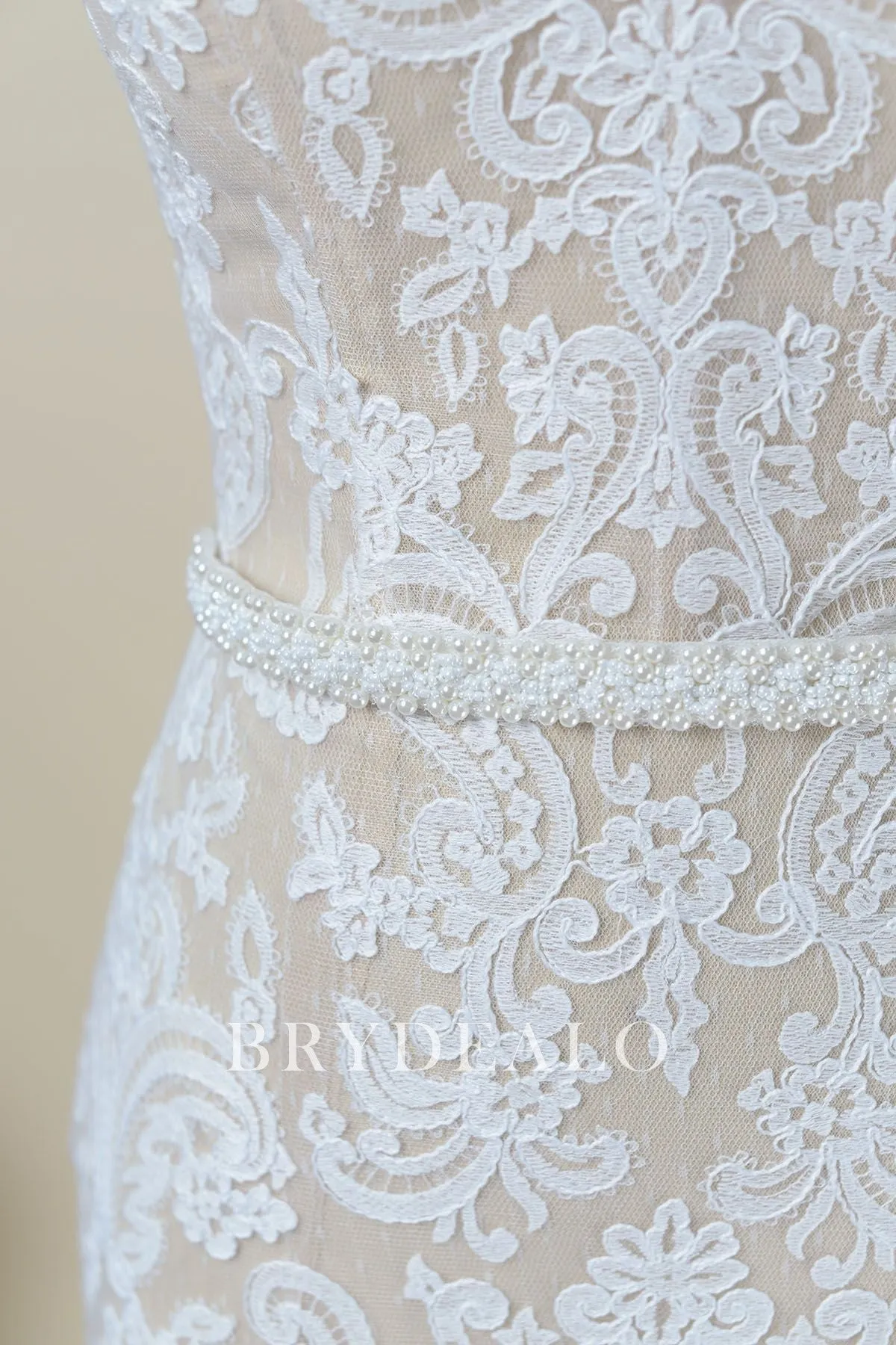 High-end Pearls Bridal Sash Elegant Wedding Dress Belt
