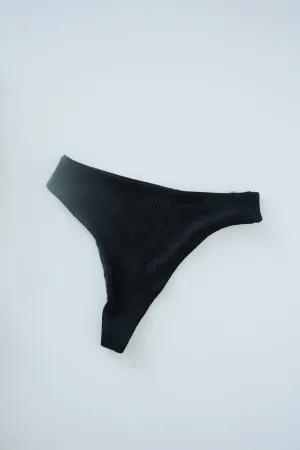 highwaist thong - black