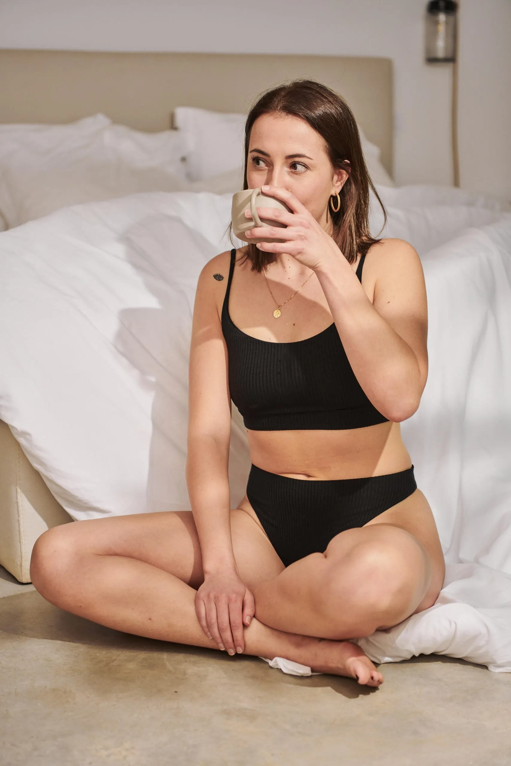 highwaist thong - black