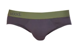 Hip Brief in Iron by Wood Underwear