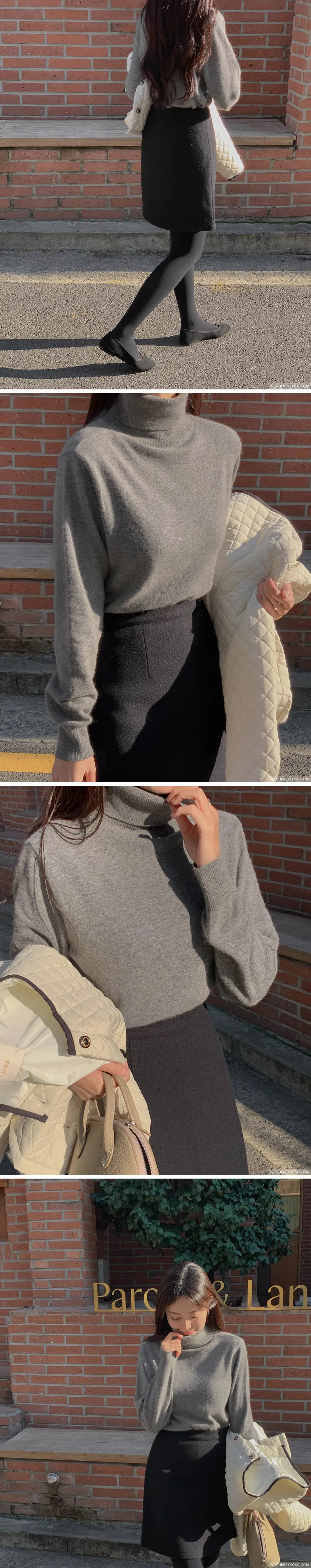 How Things Change High Neck Knit Sweater
