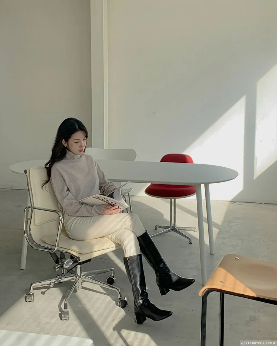 How Things Change High Neck Knit Sweater