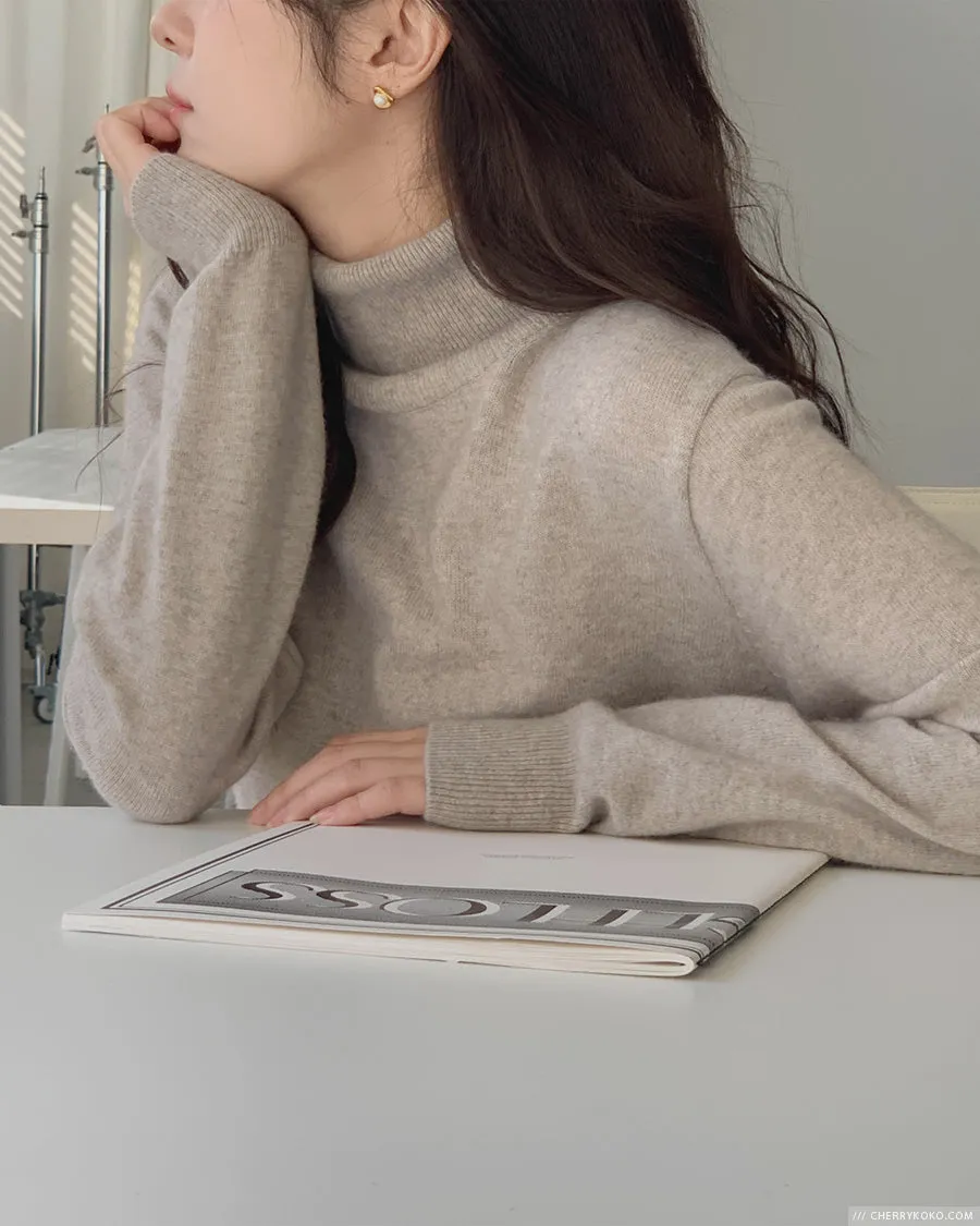 How Things Change High Neck Knit Sweater