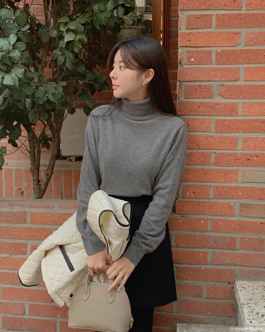How Things Change High Neck Knit Sweater